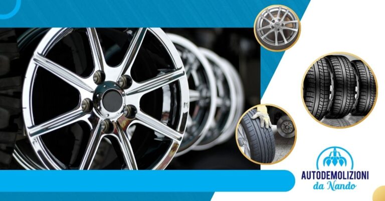 Cerchi e pneumatici usati per auto in Val Chisone da Autodemolizioni Da Nando