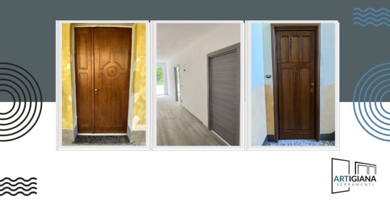 Installazione di porte e portoncini blindati a Torino da Artigiana Serramenti