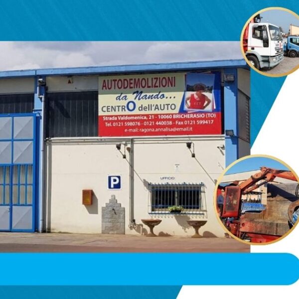 Ritiro e compravendita auto incidentate a Saluzzo da Autodemolizioni Da Nando