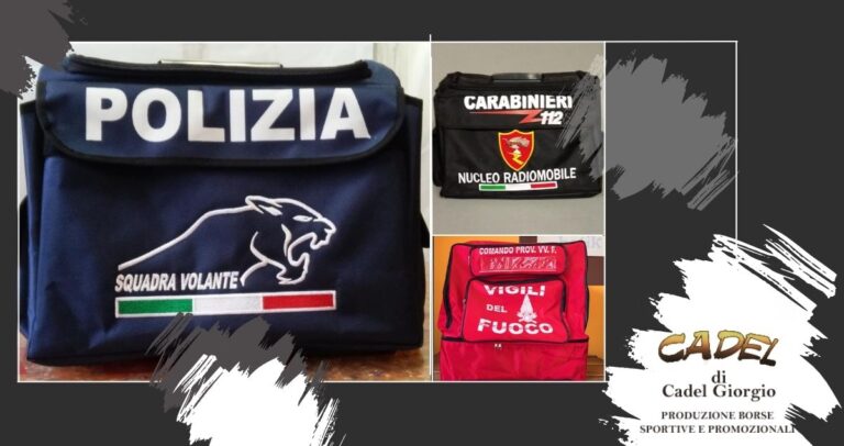 Vendita borse professionali forze dell'ordine a Torino: qualità e personalizzazione su misura da Cadel